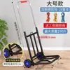 Carro plegable pequeño para uso doméstico, carro de equipaje portátil, carrito de compras, carrito para puesto de comida
