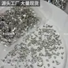 K9 Manicura Piedras de Strass Irregulares Planas Biseladas Plateadas Decoraciones de Strass Súper Brillantes Rivoli Rombo Gota de Agua Hojas de Arce Decoraciones Ultra Brillantes