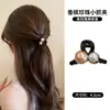 Presilha de Cabelo Pérola de Inverno para Mulheres 2026 Nova de Alto Padrão Compacta e Exquisita Presilha para Cabelo Meio Preso para Acessórios de Cabelo da Testa e Lateral