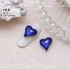 12 x 13 arte de uñas de corazón torcido de cristal joyería de diamante puntiagudo de corazón torcido hielo a través de explosiones amor Super Flash taladro de uñas al por mayor