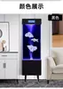 Aquário Sala de Estar 2025 Novo Pequeno e Médio Porte Doméstico de Chão Vertical Vidro Branco Filtro Oxigenação Integrado Aquário de Peixe Dourado