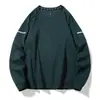 Nuevo suéter casual para hombre de otoño 2023, ligero, maduro, sin planchar, jersey de manga larga, popular entre los jóvenes, suéter con cuello