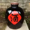 Jarra de Cerâmica para Vinho e Licor Jingdezhen Selada 5kg Jarra para Armazenamento de Vinho 25kg Jarra de Vinho Doméstica com Torneira