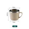 Vaso para enjuague bucal 304 para uso doméstico, niños y estudiantes, lindo diseño de dibujos animados, vaso de agua de acero inoxidable de doble capa, anticaída para niños