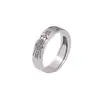 Yiluyin Plata Pura S999.9 Patrón de Cruz Mate Gato de la Fortuna Paz y Prosperidad Estilo Chino Anillo Personalizado Venta al por Mayor