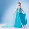 Saia Frozen Europa e Estados Unidos comércio exterior vestido Elsa Princesa vestido infantil vestido infantil uma geração de cabelo