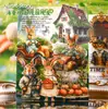 Série Conto de Fadas Retrostory Animais Cartoon Criativos Gato e Coelho Pacote de Material Decorativo Base Colagem Manual Adesivos