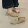 Primeiro Encontro com Mocassins de Veludo Retrô Estilo Britânico: Solado Macio, Confortável para Pés Pequenos