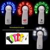 Banco Agrícola Ventilador Flash LED DIY Presente de Publicidade Mini Ventilador Elétrico Luminoso de Mão Digital