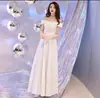 Vestido Largo de Noche para Banquete de Bodas 2026 Estilo Nuevo Elegante Femenino Digno y Noble Vestido Ceñido de un Hombro para Mujer