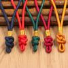Cuerda con asa de nudo de botón de 13 cm, cordón, nudo chino, Hanfu, bolsa de sachet semiacabada para manualidades, cuerda para la muñeca, cuerda trenzada