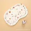 Almohada para bebé ins crepe nube almohada para recién nacido absorbente de sudor transpirable anti-regurgitación muselina acolchada gasa arrugada almohada pequeña
