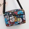 Bolsa Transversal de Ombro Feminina Novo Estilo em Tecido Oxford, Bolsa para Mãe de Meia-Idade e Idosa, Bolsa de Tecido Floral, Bolsa de Lona, Bolsa de Vendedor Ambulante Atacado