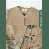 Camisa de seda de verano para mujer mayor, camisa de primavera de abuela, camisa de suegra de manga corta de traje de mamá