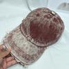 Gorra de Béisbol Lavada Vintage Estilo Japonés Desgastada con Volantes Moda Primavera y Verano para Mujer Gorra Personalizada de Copa Suave Sombrero Protector Solar para Hombre