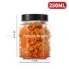 Garrafa de mel hexagonal garrafa de vidro transparente hexagonal Pickles geléia andorinhas garrafa quadrada 1 Jin embalagem de alimentos frasco de vidro