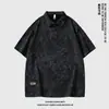 [Ropa Berlín] 2025 Nueva Camisa Polo de Verano para Hombre Casual Holgada Cuello Solapa Más Fácil de Combinar Color Sólido Manga Corta