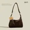 Bolsa Versátil Outono e Inverno Grande Capacidade Simples Retrô Bolsa de Braço Feminina 2025 Nova Tendência Versátil para o Dia a Dia Bolsa Transversal