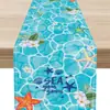 2026 Estrela do Mar Tartaruga de Verão da Amazonia Caminho de Mesa Decoração de Festa Festival ao Ar Livre Toalha de Mesa Personalizada Atacado