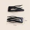 Pinzas metálicas huecas para BB de varios tamaños, componentes básicos para accesorios de cabello DIY, pinzas laterales para flequillo multicolor