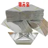 Suprimentos funerários de fábrica máquina de papel ouro e prata dobragem de papel lingote de ouro papel semiacabado 12*15 uma caixa de 30000 origami para sacrifício aos ancestrais