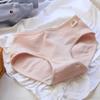 Braguitas Simples de Algodón Entrepierna Cintura Media Cómodas Transpirables para Niñas Estudiantes Triángulo Talla Grande Sin Cadera Pantalones de Semana 0739