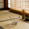Juego de Té Kung Fu con Forma de Gota de Agua de Alto Borosilicato, Taza para Compartir Té Casera, Taza Creativa Resistente al Calor para Degustación de Té