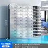 Fábrica de Shenzhen Armario para Personal de Acero Inoxidable Gabinete para Platos de Comedor de Cantina Gabinete de Almacenamiento de Múltiples Puertas Restaurante de Empresa Aparador de 32 Puertas