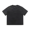 Camiseta de algodón puro 230g lavada al estilo americano vintage para hombre y mujer, manga corta, personalizada, de verano, holgada, marca de tendencia, versátil, estilo Hong Kong, hip hop