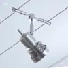 Pintura de Foto de Metal Criativa Lâmpada de Fio de Aço Prata Holofote Normcore Lâmpada de Teto Fio de Aço Fiação Lâmpada Montada na Superfície Parede de Fundo