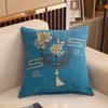 Estoque Disponível Dropshipping Brinde Chenille Floral Almofada de Sofá 45 Quadrada Mesa de Cabeceira Almofada Grande
