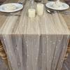 Camino de mesa decorativo de tul de perlas transfronterizo malla de cuentas de uñas tela para mesa de postres de pastel color sólido hermosa tela de fondo venta al por mayor