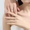 Anillos de Pareja Infinito Amor de Plata Pura S999, Anillos de Plata Pura para Hombre y Mujer, un Par de Regalos de San Valentín con Diseño de Nicho