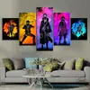 Pintura Moderna de Alta Definición de Cinco Partes del Alma del Amor, Pintura al Óleo Decorativa Creativa para Pared de Fondo de Sofá