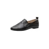 Mocasines Marrones de Cuero Suave Cómodos Artísticos para Primavera/Verano 2024 Mocasines Planos de Punta Redonda Zapatos Retro de Abuela para Mujer