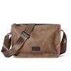 Al por mayor y al por menor en stock bolso de hombro retro para hombre moda informal bolsa cuadrada pequeña bandolera de ocio al aire libre bolsa para iPad