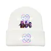 Gorro + Guantes 2025 Amazon Nuevo Drama Coreano Personaje de Dibujos Animados Estampado Gorro de Punto Gorro de Lana Gorro Cálido
