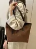 Bolsa Tote 2025 Simple de Gran Capacidad para Viajes Diarios, Escuela, Bolso de Mano de Moda Versátil Estilo Coreano de Gama Alta, Bolso Tote de Hombro