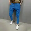 Pantalones de encaje de color liso para hombre, nuevos, de cuatro estaciones, transfronterizos europeos y americanos, para Amazon, holgados, casuales, deportivos, rectos