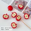 Acrílico Dibujos Animados Conejo Lindo Manzana Estrella Cuentas Hecho a Mano DIY Pulsera de Cuentas Accesorios para Collar
