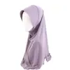 Chapéu Lenço de Proteção Solar de Aba Cruzada, Lenço de Cabeça Malaio, Chapéu Lenço Capa de Malha de Cristal Jdt-484