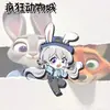 Nuevo Colgante de Merchandising de Anime Q-Version para Pareja Judy y Nick, Colgante Llavero Acrílico para Pareja, Regalo Pequeño