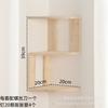 Estante de Almacenamiento de Pared de Madera Estantería de Esquina Madera Maciza Colgante de Pared Partición Estante de Almacenamiento Pequeño Estante de Almacenamiento para Decoración del Hogar