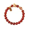 Tienda de Fábrica Auténtico Pulsera del Zodiaco Caballo 2026 para Mujer, Pulsera de Ágata Roja para Hombre, Accesorio Propicio para los Nacidos en el Año del Caballo