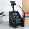 Equipo de Fitness Escalador de Escaleras Máquina de Escalada de Interior con Pantalla LCD Monitor de Frecuencia Cardíaca Escalador Stair Climber Máquina de Escalada de Escaleras