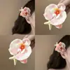 Pinza para el pelo azul de estrella de mar dulce y femenina de verano, lindo clip lateral de pico de pato para vacaciones en la costa, accesorios para el pelo