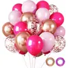 Conjunto de Balões Transfronteiriço 30 Peças Látex Fosco Glitter Metálico Balões Decorativos para Atmosfera de Foto de Ano Novo e Decoração de Cena