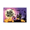 Nuevo Fondo de Halloween Exclusivo de Amazon Transfronterizo Decoración de Atmósfera para Celebración de Fiesta Festiva Bandera de Procesamiento Personalizado
