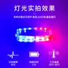 Luz de hombro de advertencia LED multifunción recargable flash rojo y azul propiedad de seguridad de servicio señal de seguridad de saneamiento flash