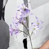 Lirio de Galanthus Artificial Multicolor para Boda Decoración de Hotel para Bodas Flores para Fotografía Accesorios Florales para Guía de Camino Lirio Pequeño Artificial